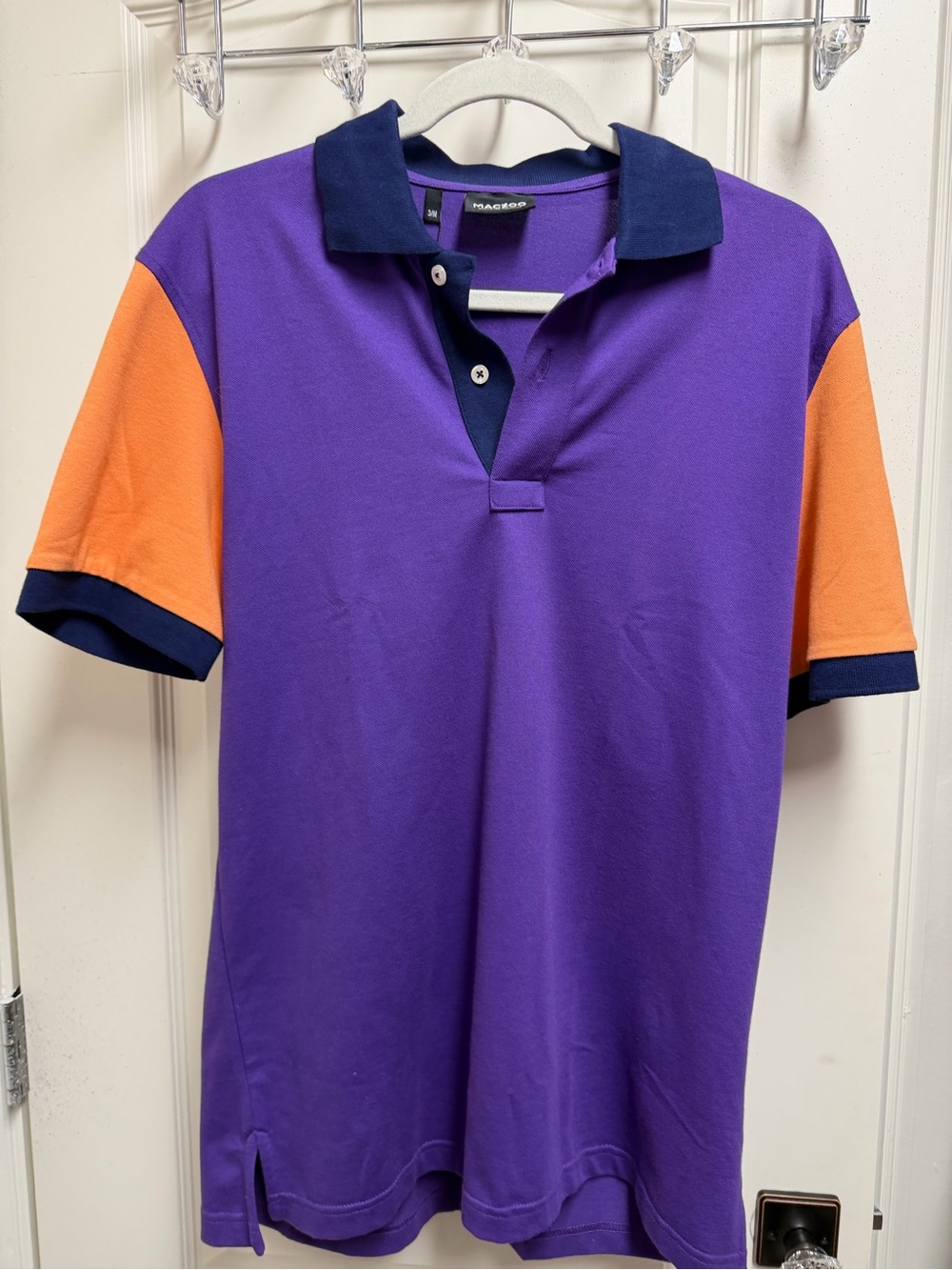 NWT Men’s Maceoo Mozart Block Tip Short Sleeve Polo Shirt Sz M